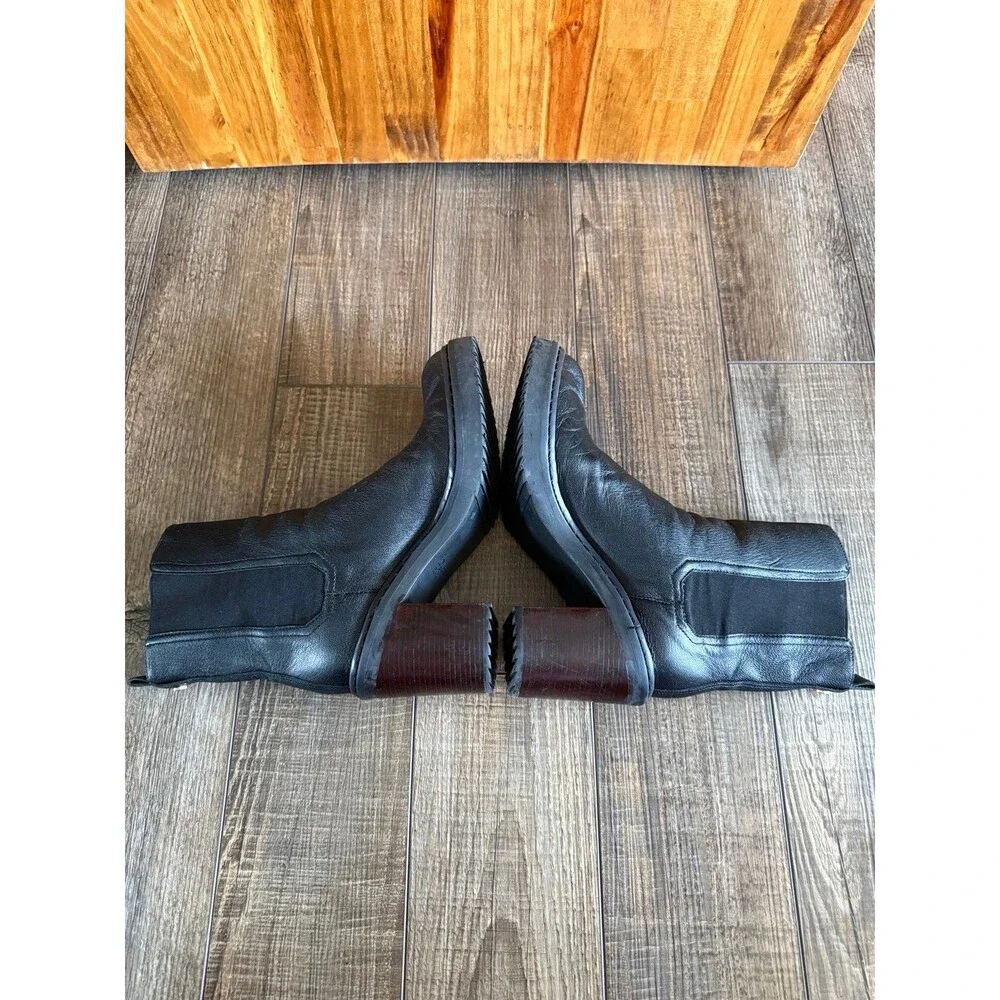 Louise et Cie Varsan Leather Platform Chelsea Boots Sz. 8M Black
